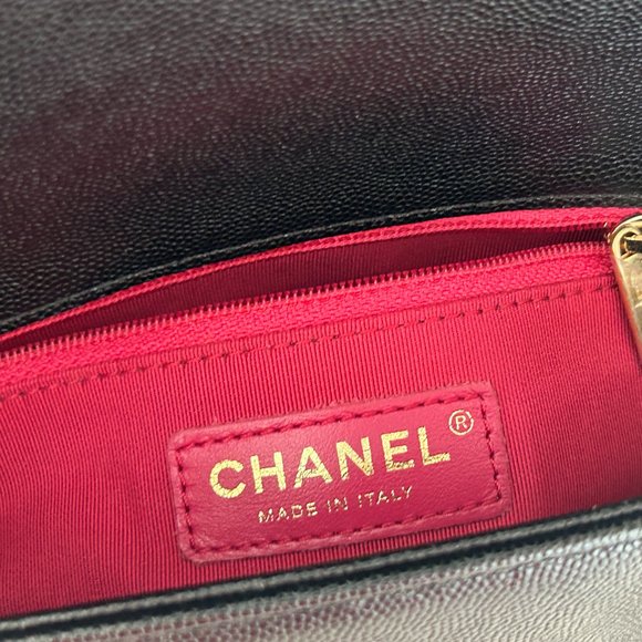 CHANEL SMALL FASHION THERAPY FLAP BAG IN BLACK CAVIAR WITH GHW - Picture 11 of 16